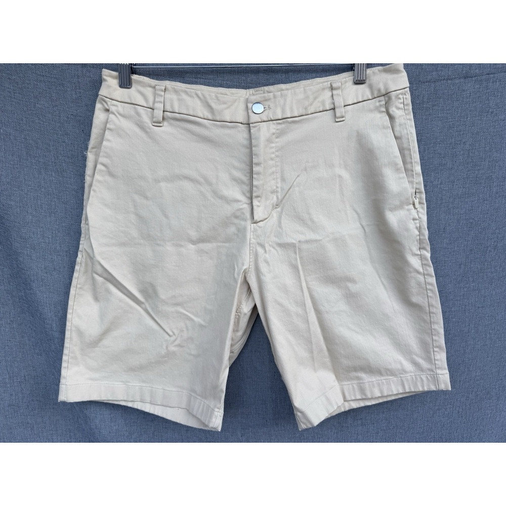 Lululemon Commission Sz 34 Classic-Fit Short 9" *Oxford Prosecco Beige M7AWRS